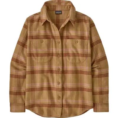 Patagonia Women's Fjord Flannel Shirt Old Spruce: Nest Brown