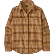 Patagonia W's Fjord Flannel Shirt Old Spruce: Nest Brown