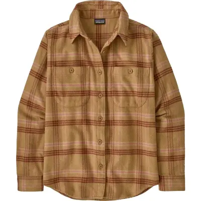 Patagonia W's Fjord Flannel Shirt Old Spruce: Nest Brown Old Spruce: Nest Brown M