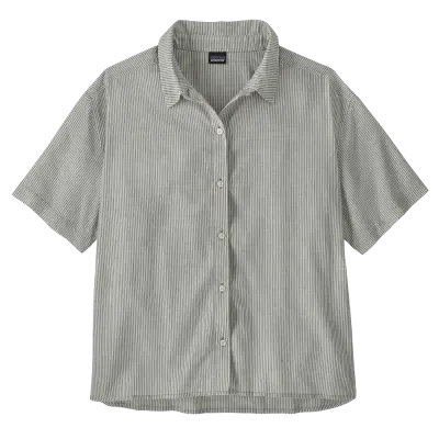 Patagonia W's Lw A/C Shirt Solstice Stripe: Smolder Blue