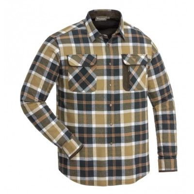 Pinewood Cornwall Skjorta MÃ¶rkgrÃ¶n/Bronze