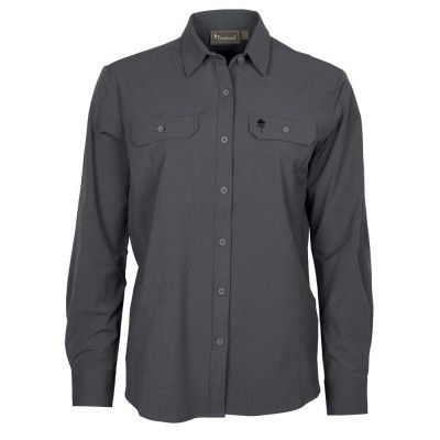 Pinewood Everyday Travel L/S Skjorta Ash Grey Dam