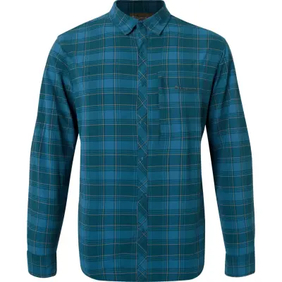 Pinewood Men's Abisko Trekking Longshirt Shirt Teal Blue