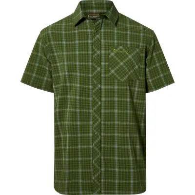 Pinewood Men's Outdoor Short Sleeved Shirt Pine Green