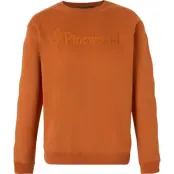 Pinewood Men's Värnamo Pinewood Logo Sweater Burned Orange