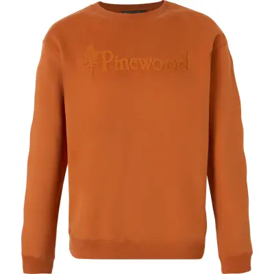 Pinewood Men's Värnamo Pinewood Logo Sweater Burned Orange