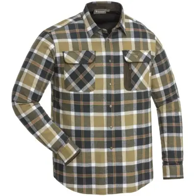 Pinewood M's Cornwall Shirt Dark Green/Bronze