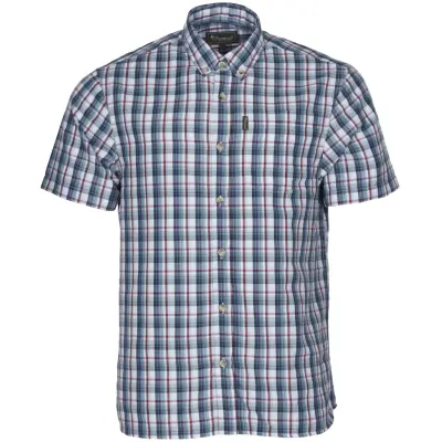 Pinewood Summer Shirt Light Blue/Red
