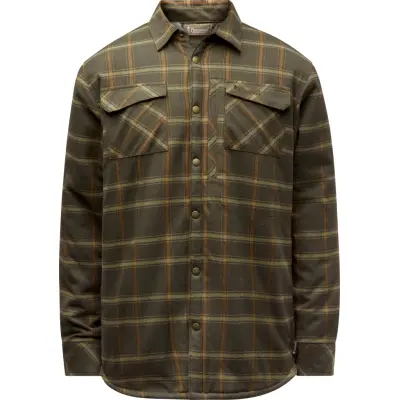 Pinewood Unisex Pile Overshirt D.green/bronze