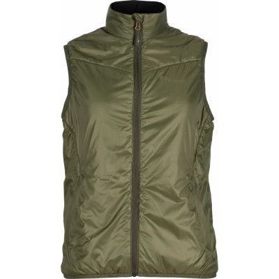 Pinewood Women's Wool Insulated Midlayer Vest Moss Green