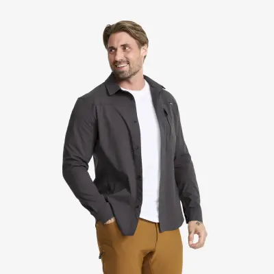 Preparation Stretch Shirt Herr Anthracite, Storlek:2XL