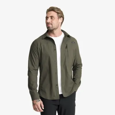 Preparation Stretch Shirt Herr Kambaba Green, Storlek:2XL