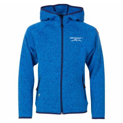 Reykjavik Fleece Jacket Jr, Blue Melange, 110,  Tröjor