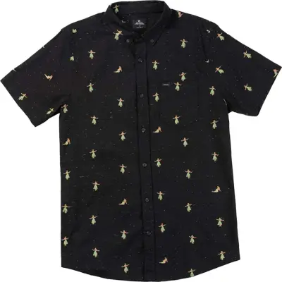 Rip Curl Men's Hula Breach Short Sleeve Shirt Black