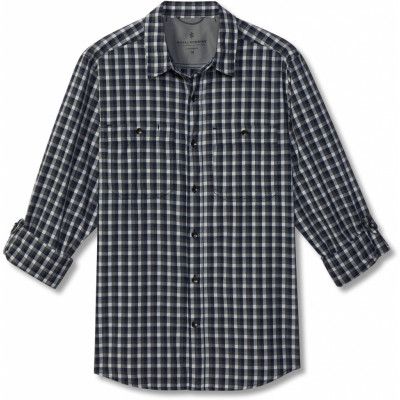 Royal Robbins Men's Bug Barrier Vista Dry Plaid LS