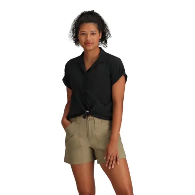 Royal Robbins Women's Spotless Evolution Meadow Short Sleeve skjorta med krage