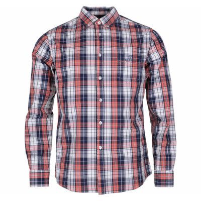 Sailing Check Shirt, Orange, L,  Skjortor