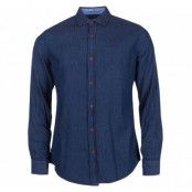 Sailing Denim Shirt, Dk Denim Blue, 2xl,  Långärmade Skjortor