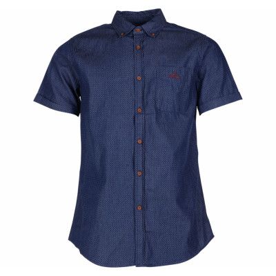 Sailing Denim Shirt S/S, Dk Denim Blue, 2xl,  Kortärmade Skjortor