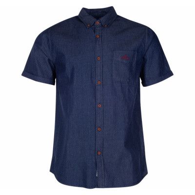Sailing Denim Shirt S/S, Dk Denim Blue, M,  Kortärmade Skjortor