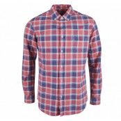 Sailor Checked Shirt, Red, S,  Herr