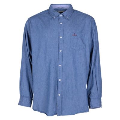 Sailor Denim Shirt, Lt Denim Blue, 3xl,  Långärmade Skjortor