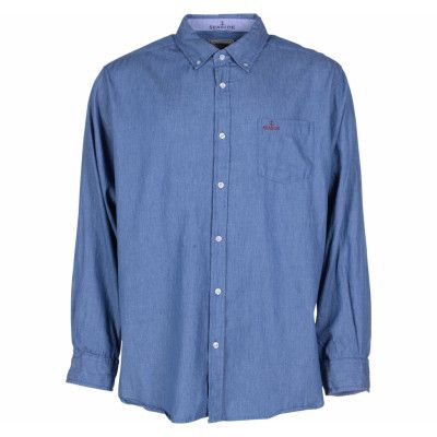 Sailor Denim Shirt, Lt Denim Blue, Xl,  Herr