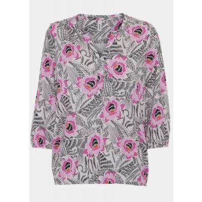 Sc-Felicity Aop 280, Pink Bloom Combi, S,  Långärmade Skjortor