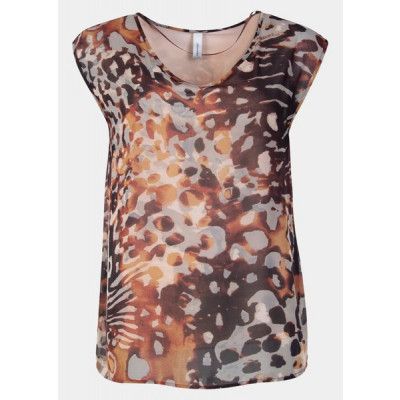 Sc-Karita 1, Dark Caramel Combi, S,  Skjortor