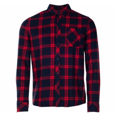 Sdjuan Ls Bu Check, Racing Red, L,  Solid
