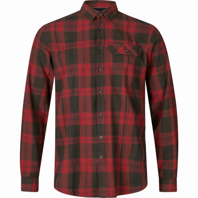 Seeland Highseat Skjorta - Red Forest Check