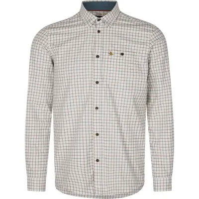 Seeland Oxford Shooting Shirt Grape Leaf/Terracotta Check