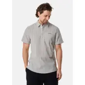Seersucker Pique Shirt, Olive, Xs, Kortärmade Skjortor