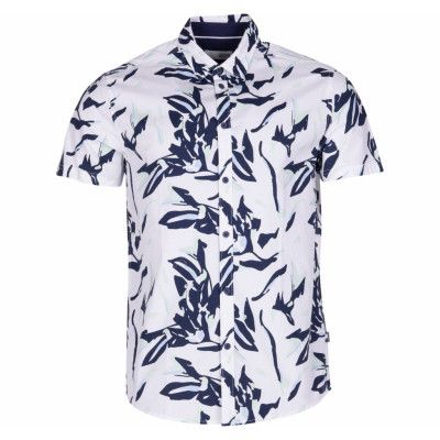 Shirt - Banks Bu Flower, White, M,  Solid