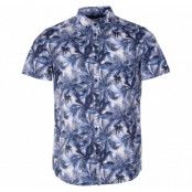 Shirt - Bill Bd Aop Palm, Insignia B, M,  Solid