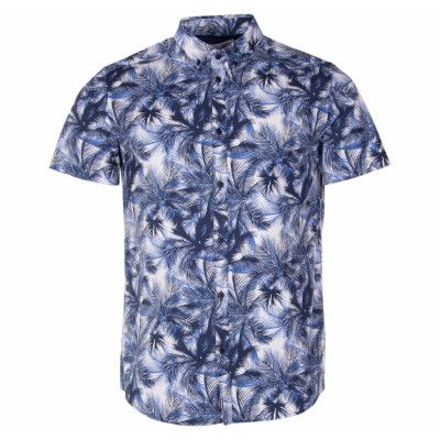 Shirt - Bill Bd Aop Palm, Insignia B, S,  Solid