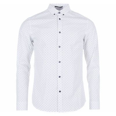 Shirt - Flora, White, Xl,  Tailored