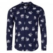 Shirt - Harris Ls Cuba Flower, Insignia B, Xs,  Solid