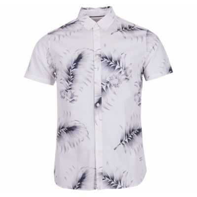 Shirt - Isac, White, M,  Solid