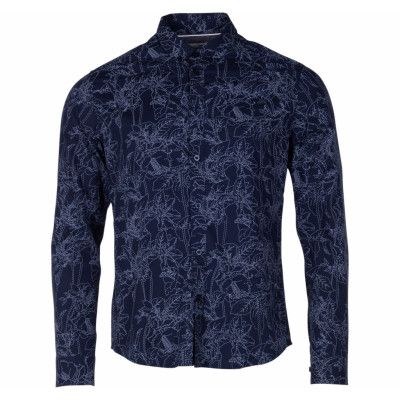 Shirt - Juan Line Flower Ls, Insignia B, Xxxl,  Solid