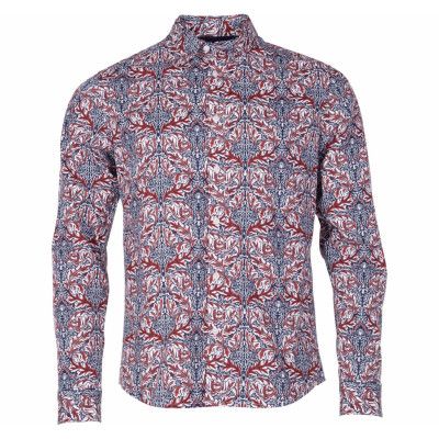 Shirt - Juan Ls Bd Aop, Insignia B, S,  Långärmade Skjortor