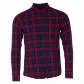 Shirt - Juan Ls Bd Check, Russet Bro, S,  Solid