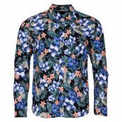 Shirt - Juan Tropic Ls, Black, Xl, Solid