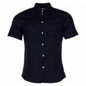 Shirt - Karter S/S, Black, L,  Tailored