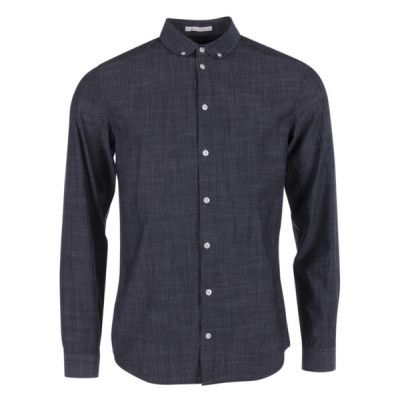 Shirt - Seaton, Asphalt, S,  Långärmade Skjortor