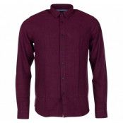 Shirt - Tylor Brushed, Wine Re M, S,  Solid