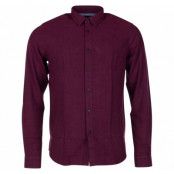 Shirt - Tylor Brushed, Wine Re M, Xs, Solid