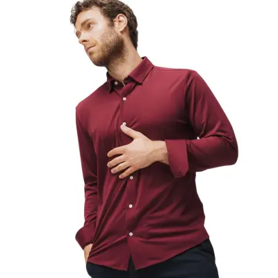 STOIX Marcus Slim Sky Blue Burgundy