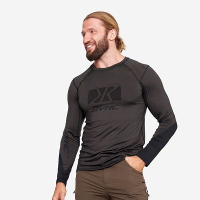 Trail Long Sleeve Tee - Herr - Anthracite/Black, Storlek:M - Herr>Tröjor>Skjortor&Långärmade Tröjor