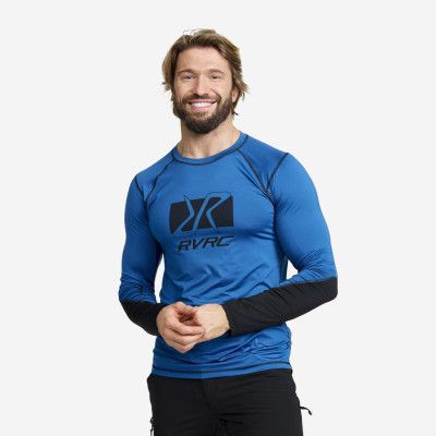 Trail Long-Sleeved Top - Herr - Classic Blue, Storlek:3XL - Herr>Tröjor>Skjortor&Långärmade Tröjor